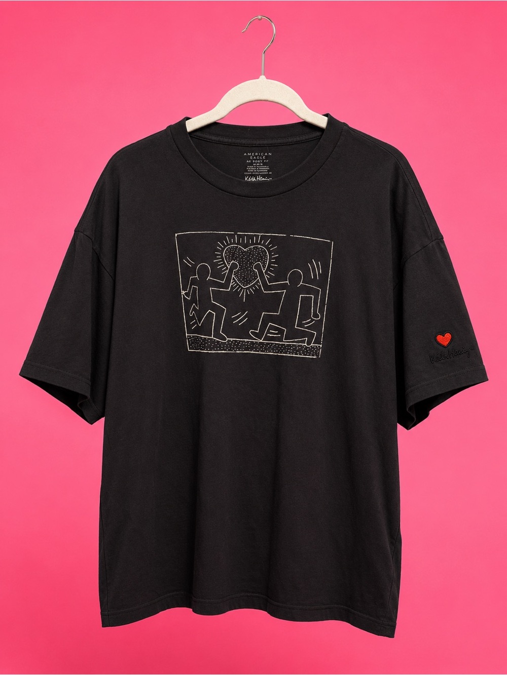 American Eagle Outfitters AE Boxy Fit Keith Haring Tee